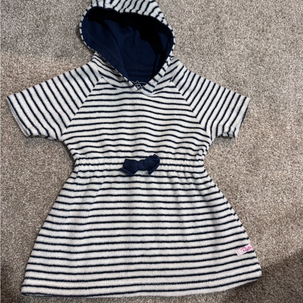 Ruffle Butts Striped Terry Coverup